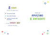 Picture of 8 HAPPY BIRTHDAY CARD